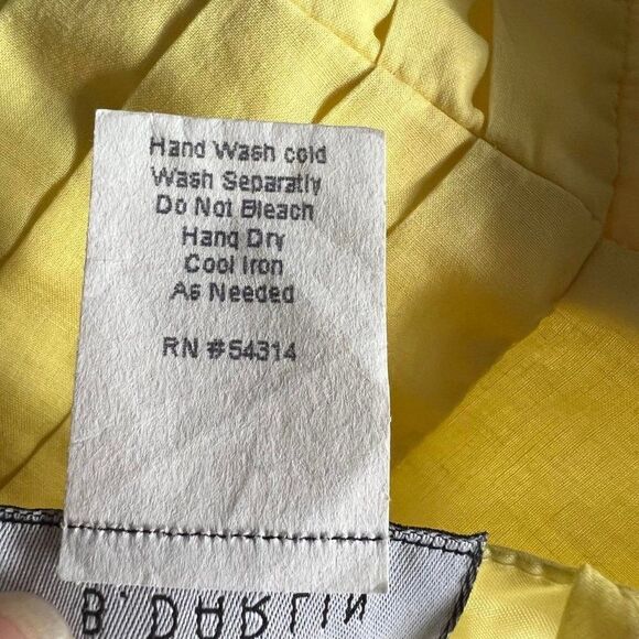 B. Darlin Yellow Floral Embroidered Fit and Flare Dress Size 5/6 - Picture 10 of 10